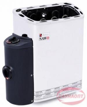 Электрическая печь  Sawo Mini MN-23NB-Z настенная, с пультом, 2,3 кВт, оцинк. сталь / нерж. cталь