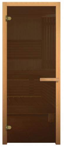 Дверь для бани Бронза 2010х810мм (6мм, 2 петли 716 GB) (Магнит) (ОСИНА)