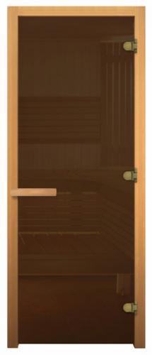 Дверь для бани Бронза 2010х810мм (8мм, 3 петли 716 GB) (Магнит) (ОСИНА)