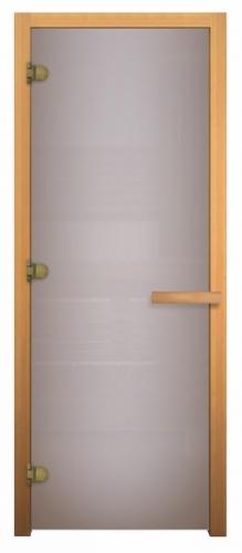 Дверь для бани Сатин Матовая 1900х700мм (8мм, 3 петли 716 GB) (Магнит) (ОСИНА)