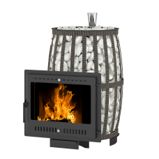 Печь ВЕЗУВИЙ Легенда Русский пар Ковка 24 Панорама "М"