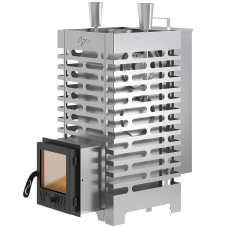 Печь для бани ASTON 20 INOX "АКВА " стекло