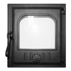 Дверь топочная со стеклом K-402
