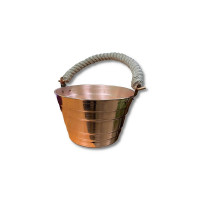 Ушат медный большой, ручка — канат