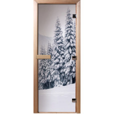 Дверь для бани с фотопечатью А091