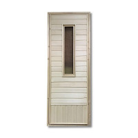 Дверь осина со стеклом без петель 190х70см