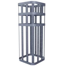 Сетка на трубу (300х300х630) GFS ЗК 40/45 под шибер Сетка на трубу (300х300х630) GFS ЗК 40/45 под шибер