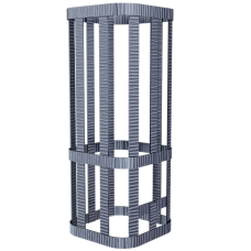 Сетка на трубу для Ураган (300х300х650) GFS ЗК 40/45, Гром 50 под шибер Сетка на трубу для Ураган (300х300х650) GFS ЗК 40/45, Гром 50 под шибер