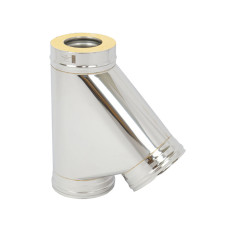 Тройник Термо 45° ТРТ-Р (304-0.8/304) D150/250 с хомутом