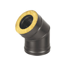 Сэндвич-колено BLACK (AISI 430 0,8мм) 45° 2 секции D 115х200