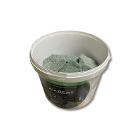 Камни для бани Жадеит средний колотый, ведро 10 кг