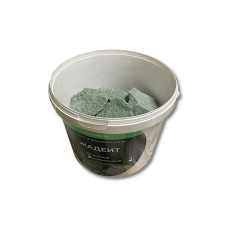 Камни для бани Жадеит средний колотый, ведро 10 кг