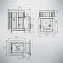 Печь для бани Каменка Мини 6-12 Нержавейка